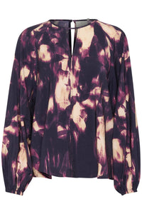 Kaffe - Kadunora Cutout Neck Casual Fit Blouse