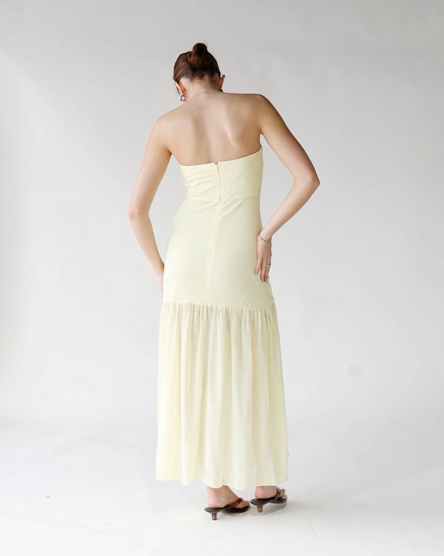 One And Only Collective - Buttercup Breeze Strapless Maxi Dress