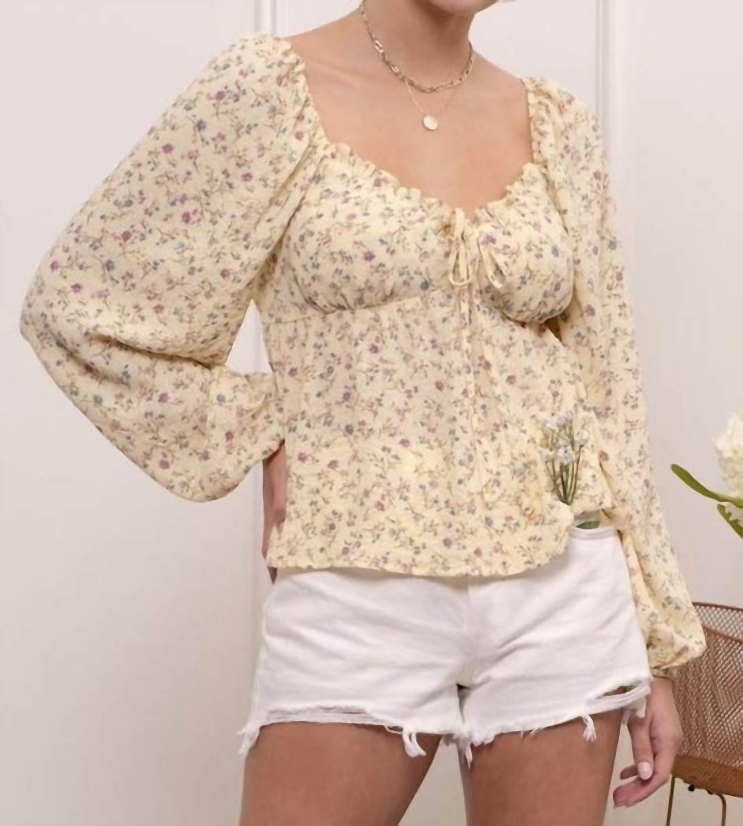 Blu Pepper - Bella Floral Long Sleeve Top