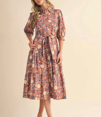 &Merci - Midi Dress With Tiered Skirt