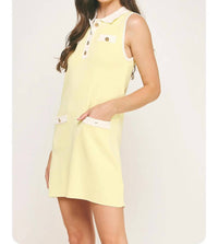Strut & Bolt - Women's Collared Color Block Polo Dress