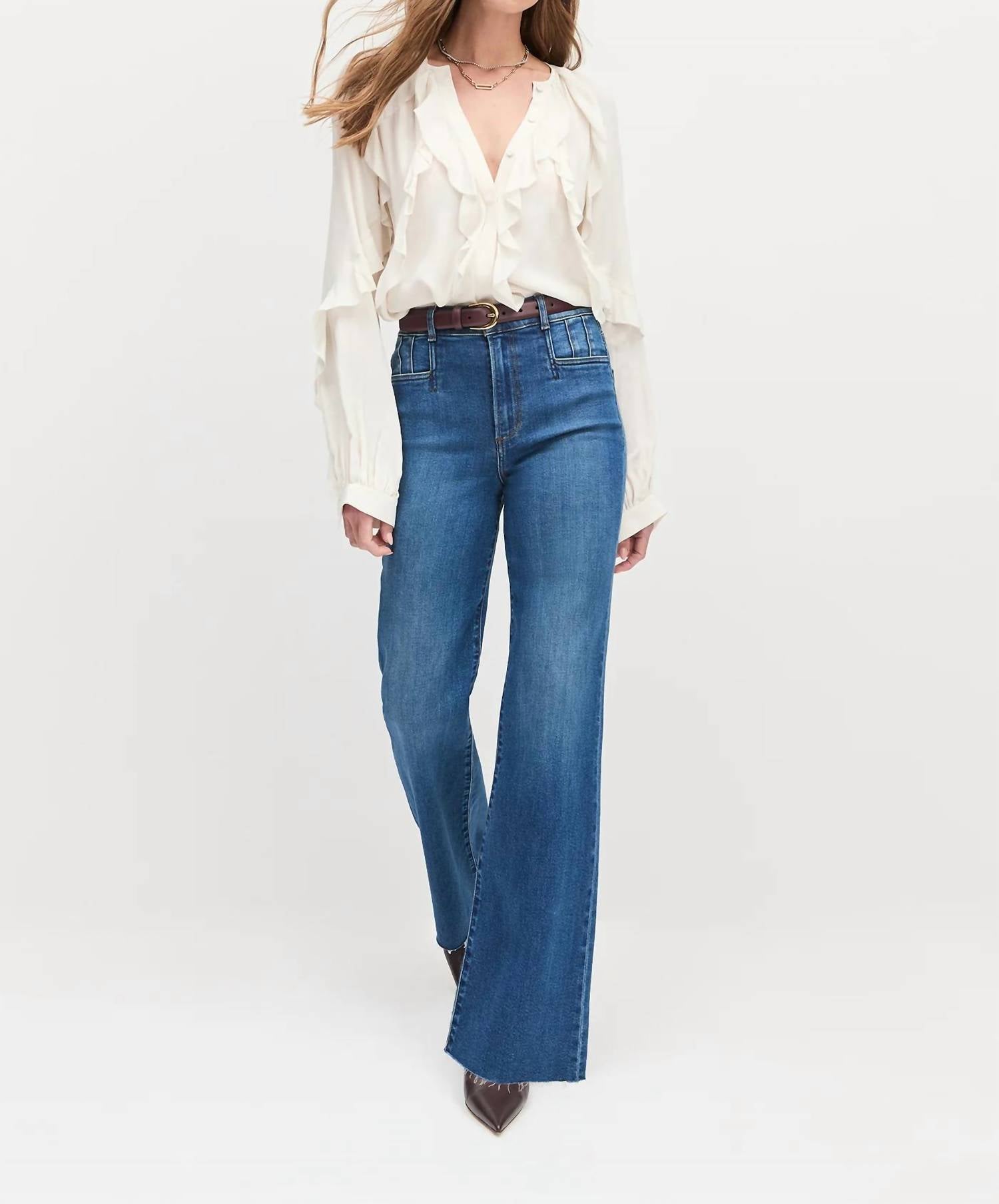 Favorite Daughter - Jordie Wide Leg Super High Rise Jeans