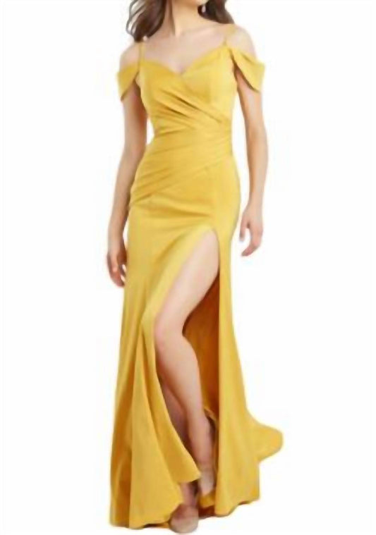 Jovani - Yellow Jovani Gown