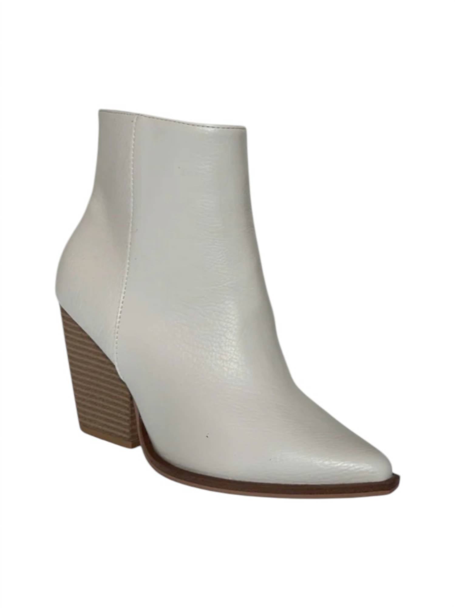 OASIS SOCIETY Women's Sonia Booties in white - women's shoe