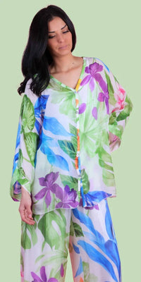 Gigi Moda - Angelo Tropical Silk Blouse