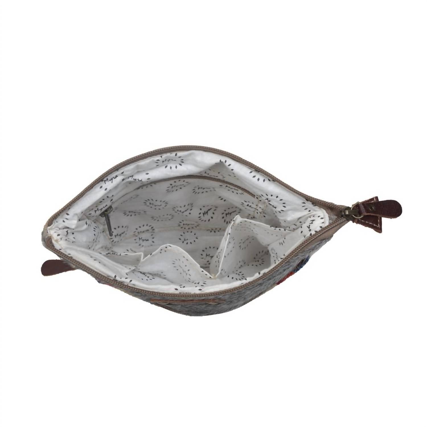 Myra Bags Women's Sweet Orange Crossbody Bag in grey cowhide - women's bag - view 5