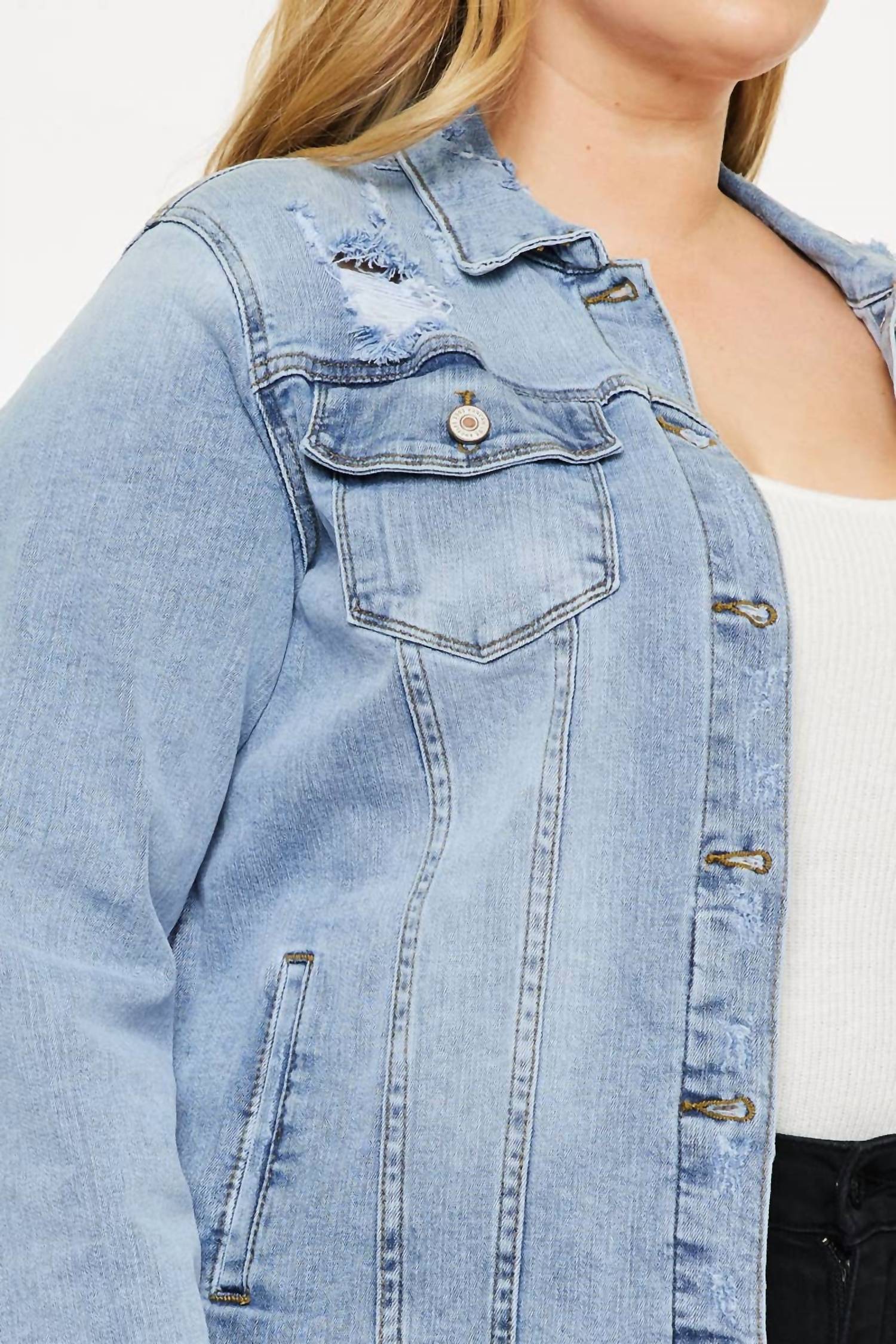 Kancan - Zoey Denim Jacket - Plus