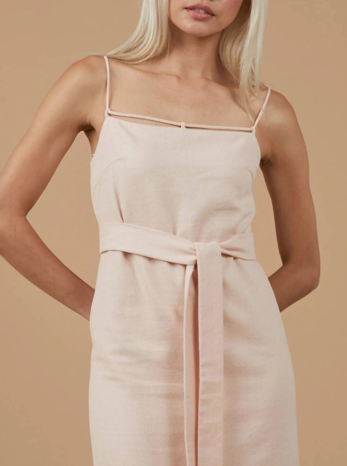 Sophie Rue - Linen Tie Waist Maxi Dress