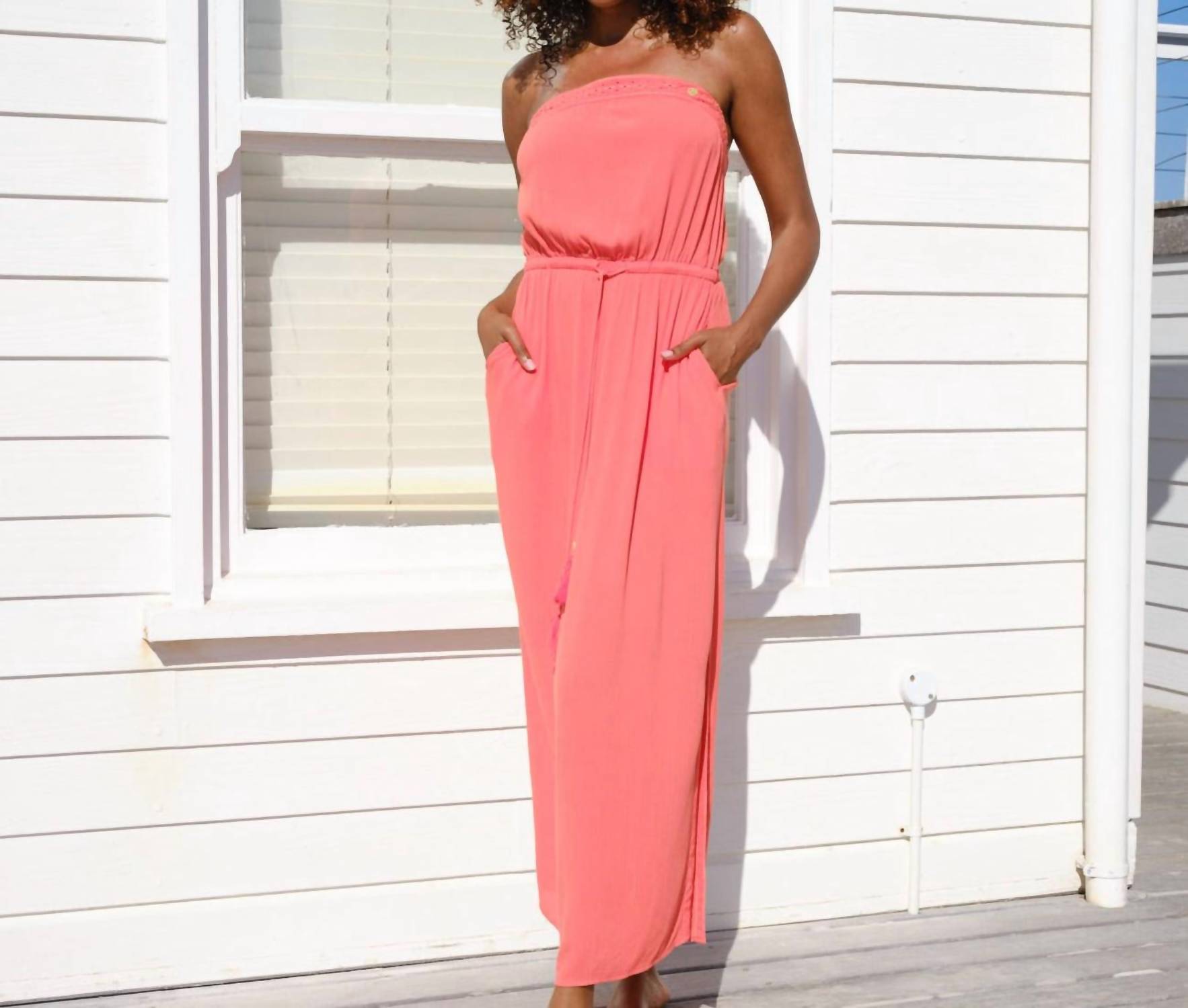 Baye London - Strapless Maxi Beach Dress