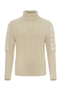 Anatomie Eloisa Cableknit Padded Sweater in stone - women's sweater - view 6