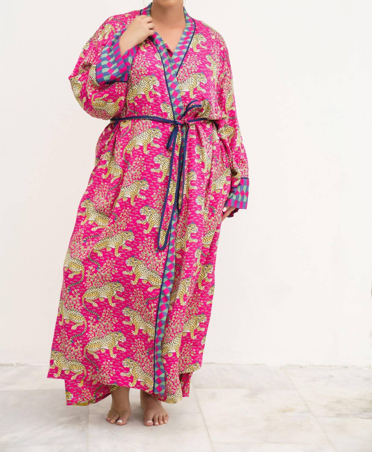 Printfresh - Bagheera Eco Satin Robe - Plus Size