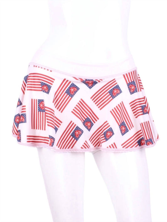 Love Love Tennis - Women's Flag Love "o" Tennis Skirt