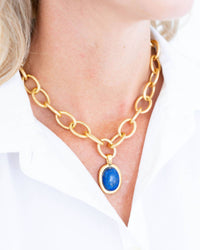 Susan Shaw - Women's Cabochon Loop Chain Necklace