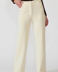 LUCY PARIS Adam Corduroy Pant in cream - women's pants - detail view