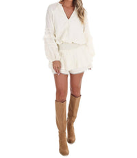 Le Lis - Sunlit Stroll V-Neck Romper