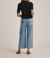 Favorite Daughter The Mischa Super High Rise Wide Leg Jean in santa barbara - women's jeans - alternate view