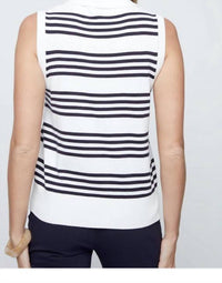 Renuar - Stripped Sleeveless Top