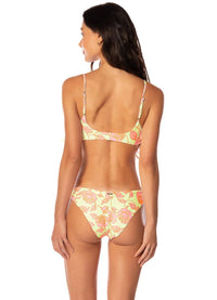 Maaji - blooming glow iconic low rise thin side bikini bottom