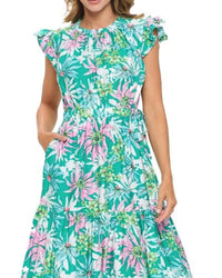 Aryeh - Gloria Ruffle Sleeve Dress
