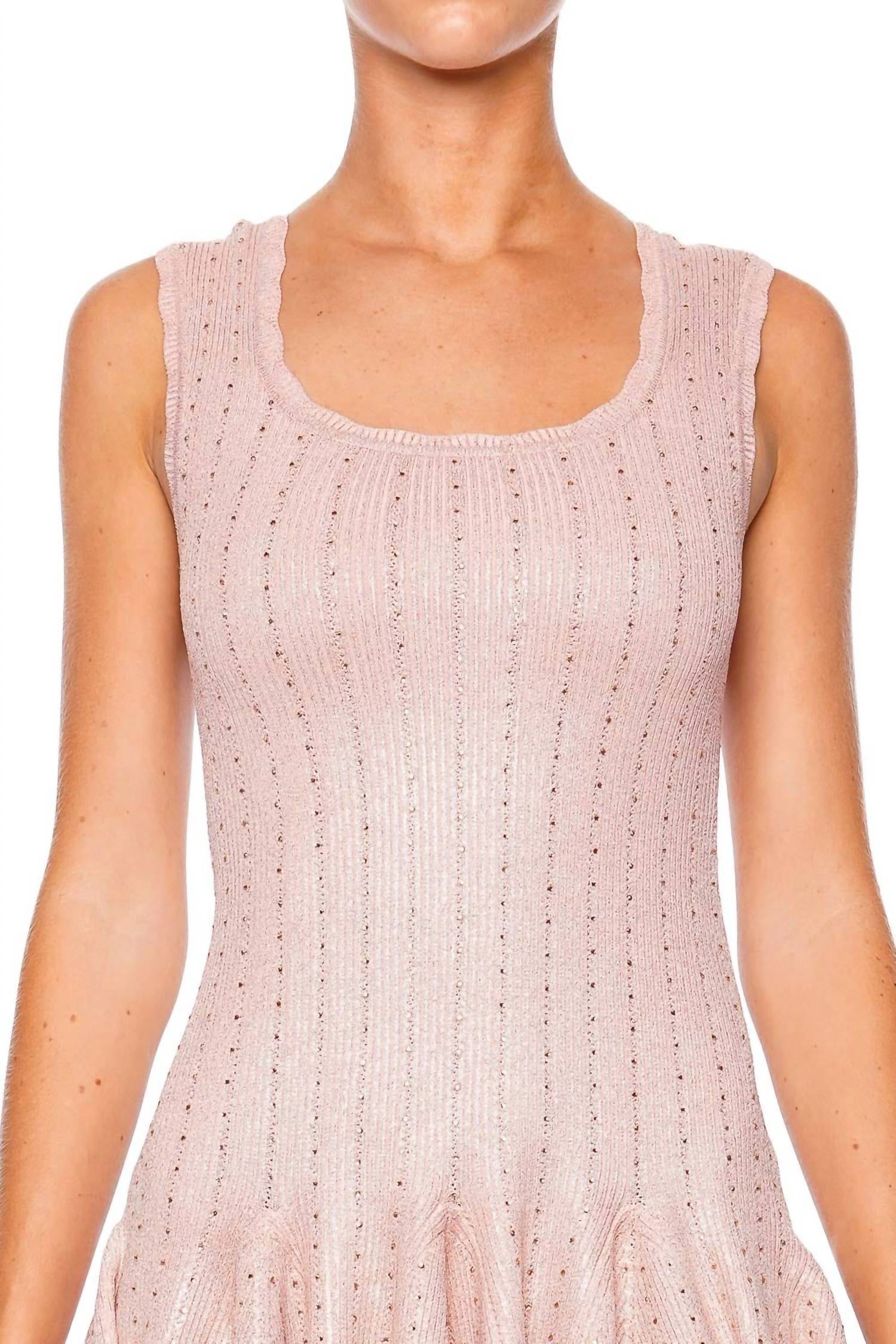 Loveshackfancy - Maryanne Metallic Knit Mini Dress