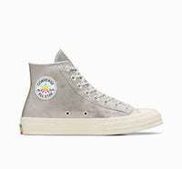Converse Unisex Chuck 70 Pride Hi Top Sneakers in silver - women's sneaker