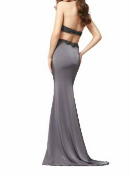 Halter Cutout Gown