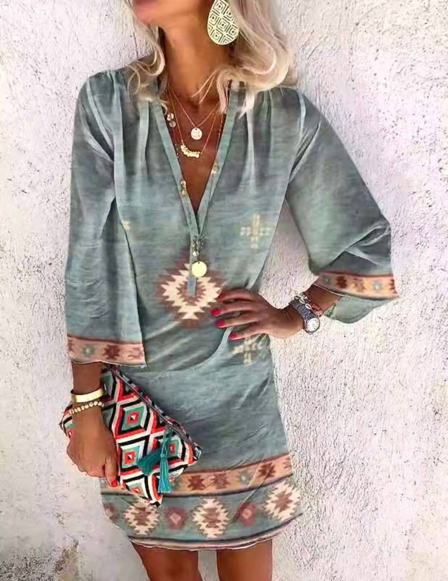 El Paso Saddleblanket - Southwest Summer Midi Dress