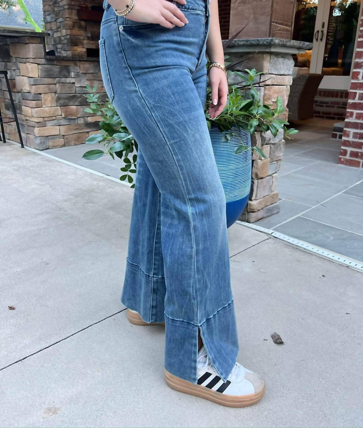 So Me - Sally Wide Leg Cuff Jean