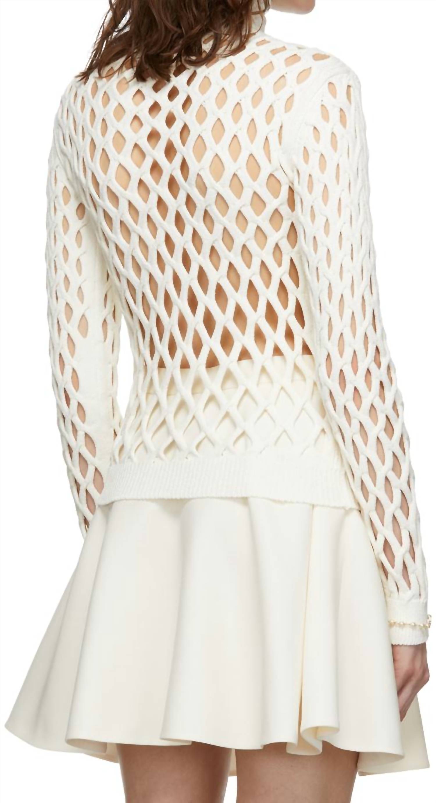 Valentino - Cut-out Knitted Top