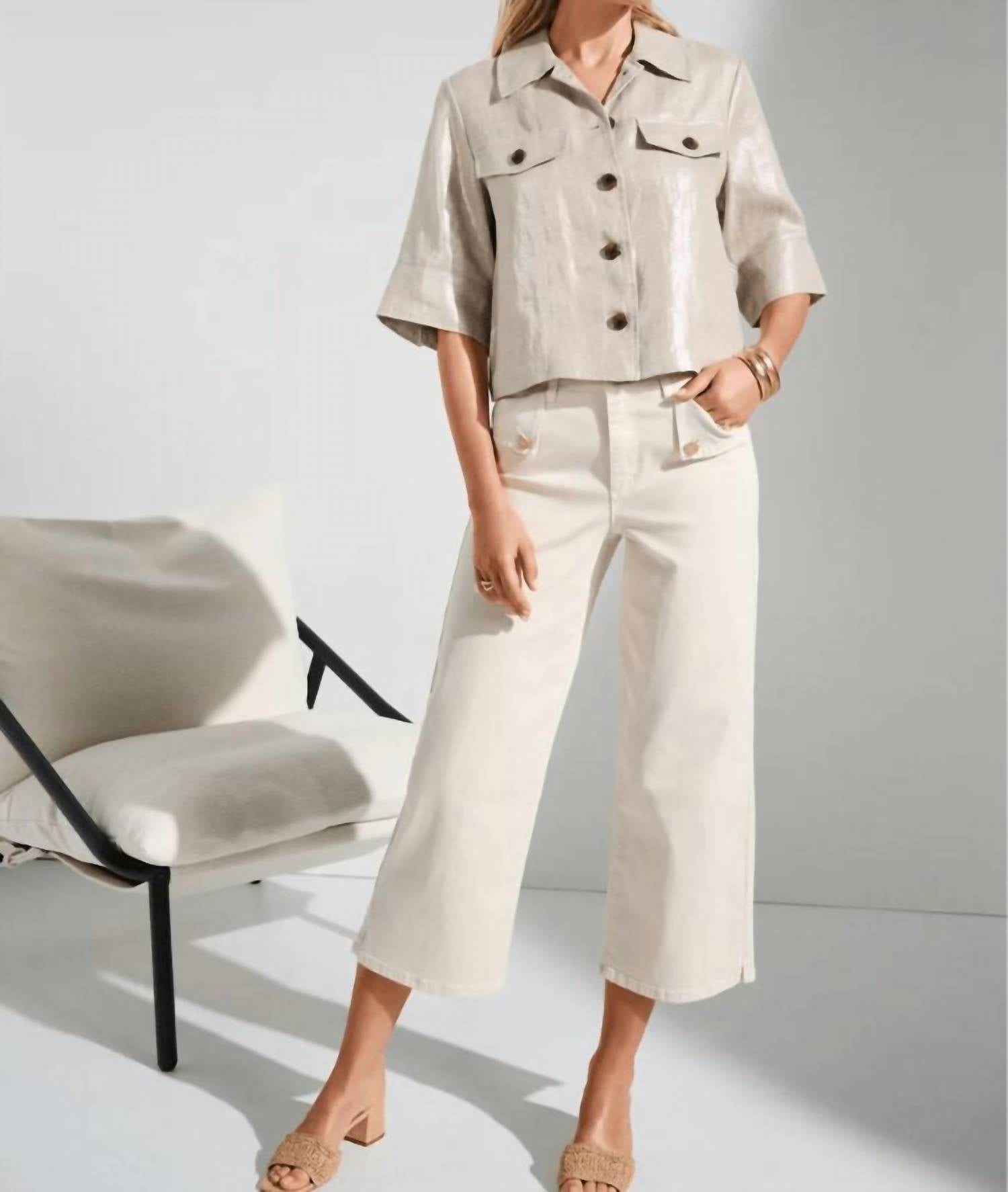 Joseph Ribkoff - Mid-rise Wide-leg Trousers