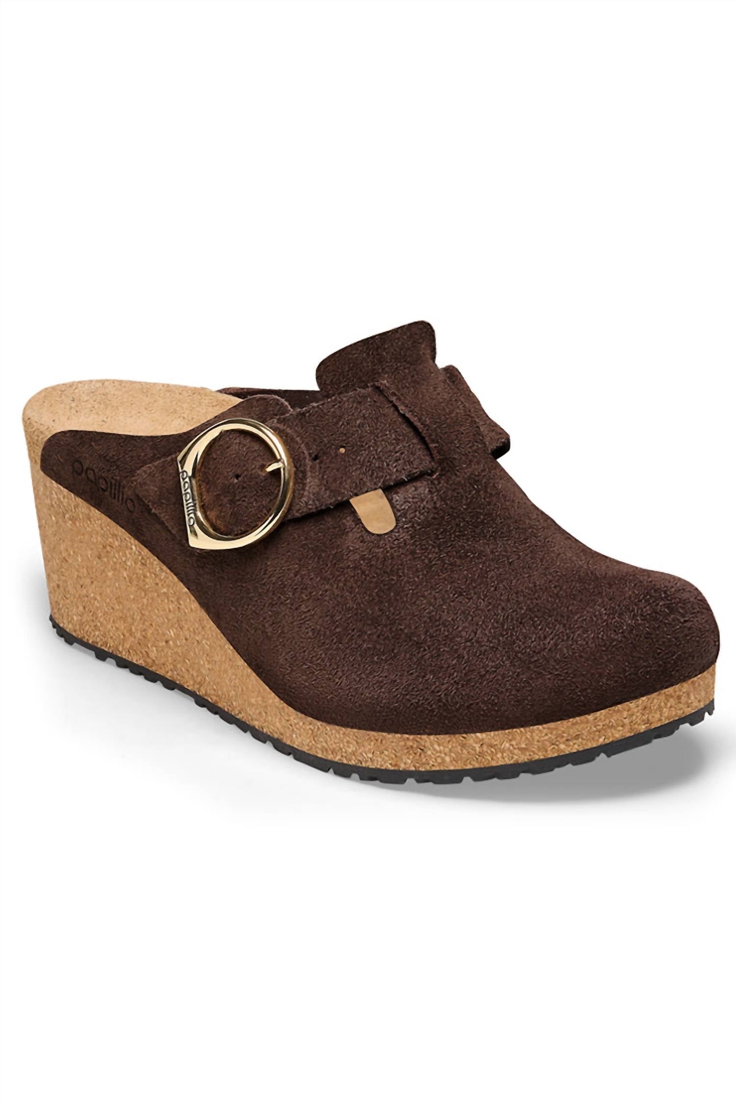 Birkenstock - Women's Fanny Ring-buckle Suede Leather Clogs
