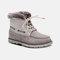 Lamo Women's Autumn Lace Up Boot in white dove - women's shoe - alternate view