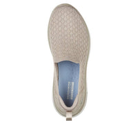 Skechers Women's Gowalk Hyper Burst Glimmer Hope Slip On Sneaker in taupe - women's sneaker - alternate view