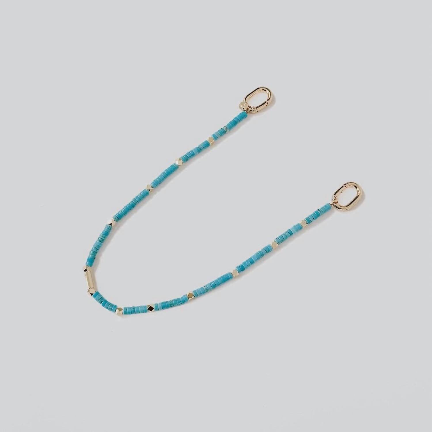 Pretty Simple Women's Beaded Bag Charm in thin blue - women's item