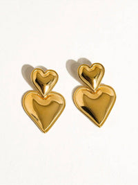 Chansuttpearls - Double Heart Earrings