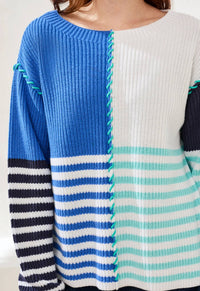 Tribal - Multi-stripe Color Block Sweater