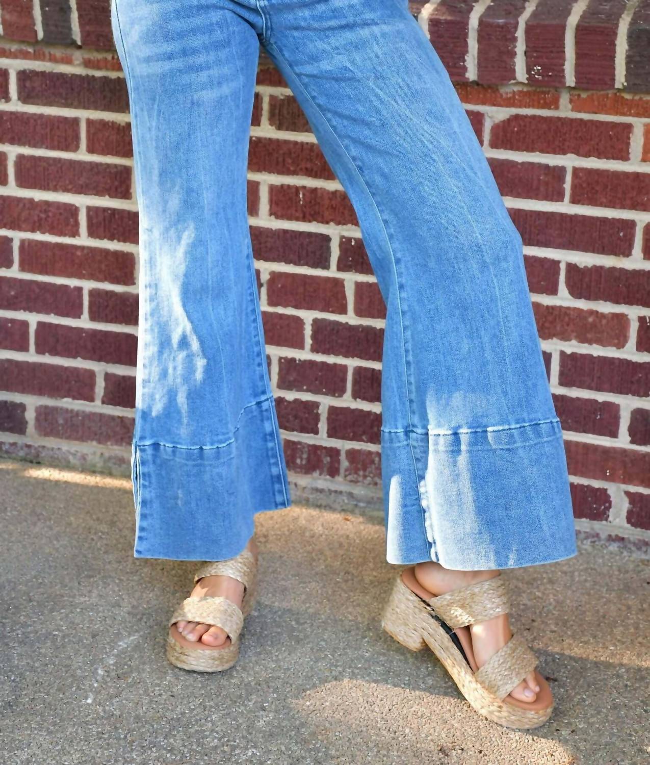 So Me - Sally Wide Leg Cuff Jean