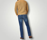 mavi Men's Josh Bootcut Jean in mid brushed organic move - men's jeans - detail view