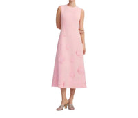 Leo Lin - Cleo Appliqué Sleeveless Midi Dress
