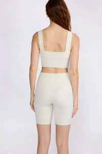 Cream Yoga - Women's Leah Cross Neck Bra Top