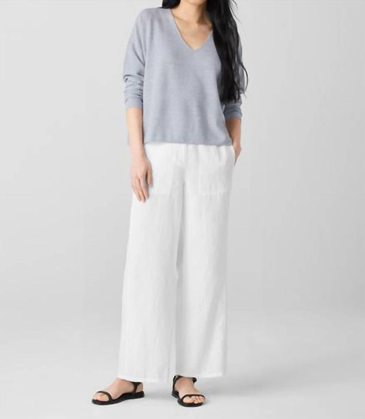 Eileen Fisher - Organic Linen Cotton V-Neck Top