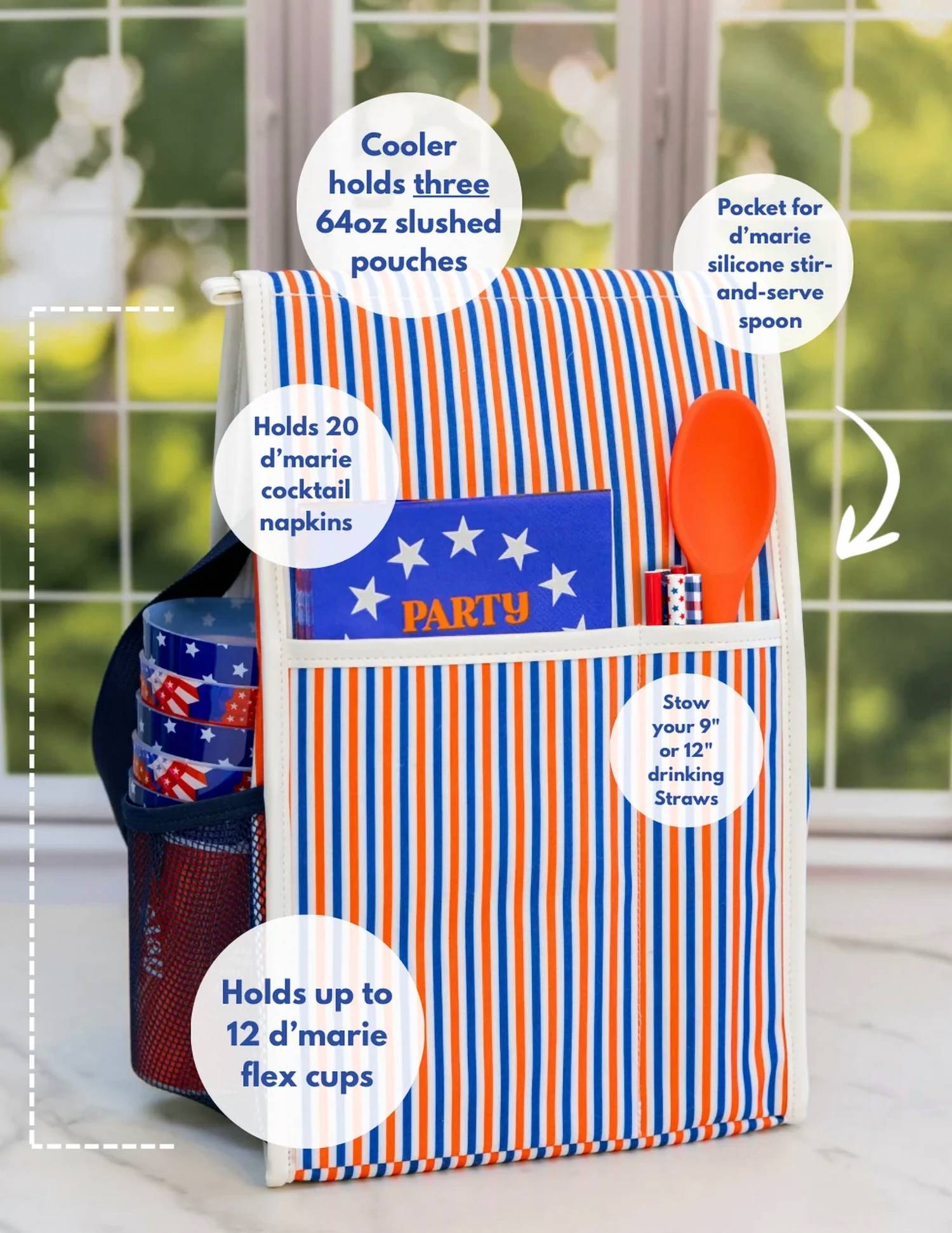 D'Marie - Insulated Frozen Cocktail Cooler Set