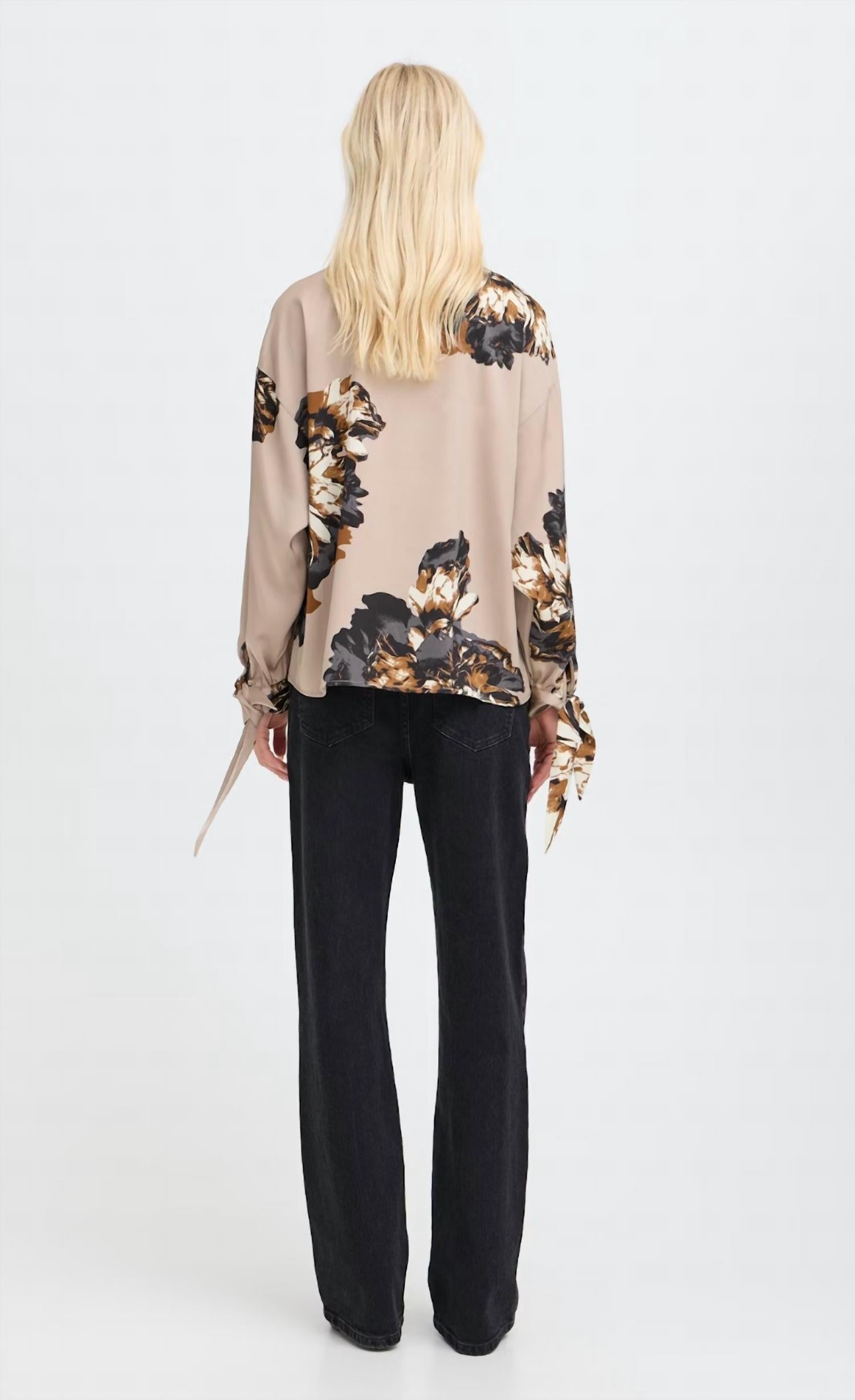 B.Young - Jannike Button Up Bow Blouse