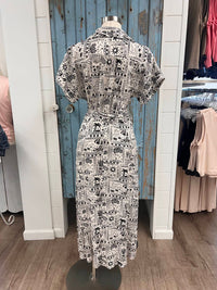 Fate - Women's Button Front Midi Dress