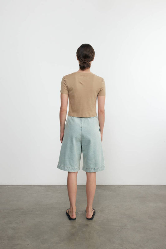 Enza Costa - SUPIMA COTTON CROPPED PERFECT TEE