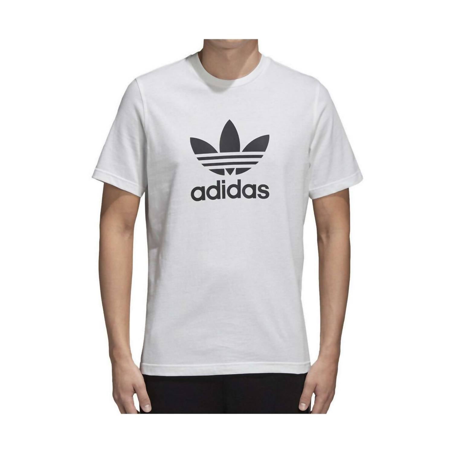 adidas Men's Trefoil Short Sleeve Tee in white - men's t-shirt