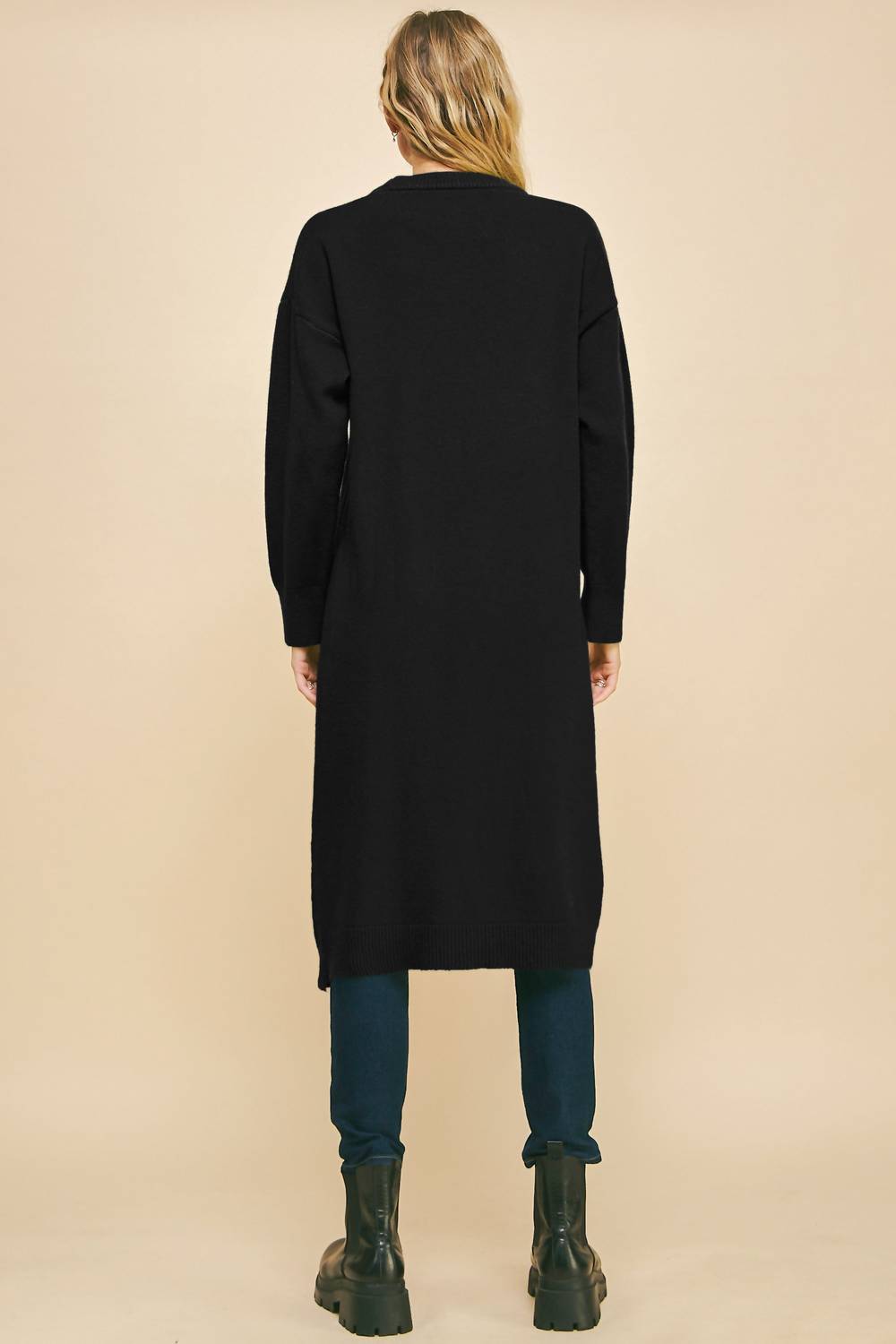 Davi & Dani - Asymmetric Split Long Sleeve Tunic