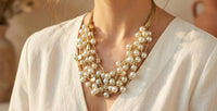 Bijoux Envie - Women's Coastal Chunky Pearl Necklace