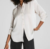 Spanx - Better Than Silk Long Sleeve Button Down Shirt