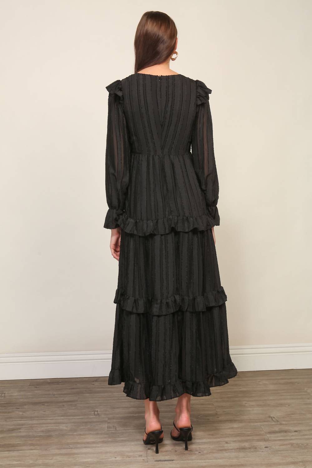 Line And Dot - Harlow Tiered Midi Dress